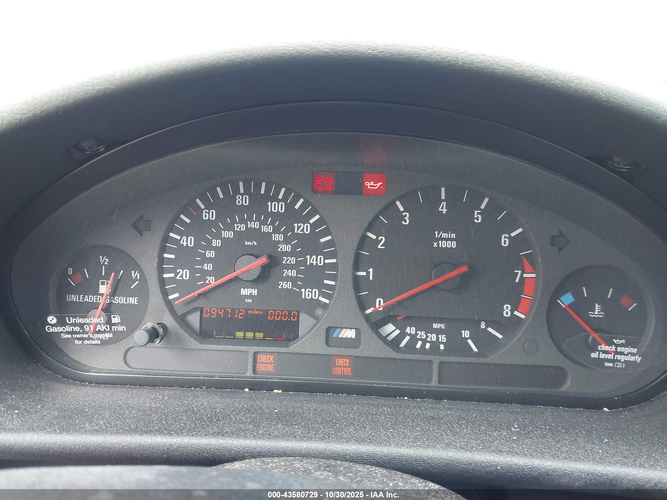 1998 Bmw M3   Blue vin: WBSCD0325WEE12761
