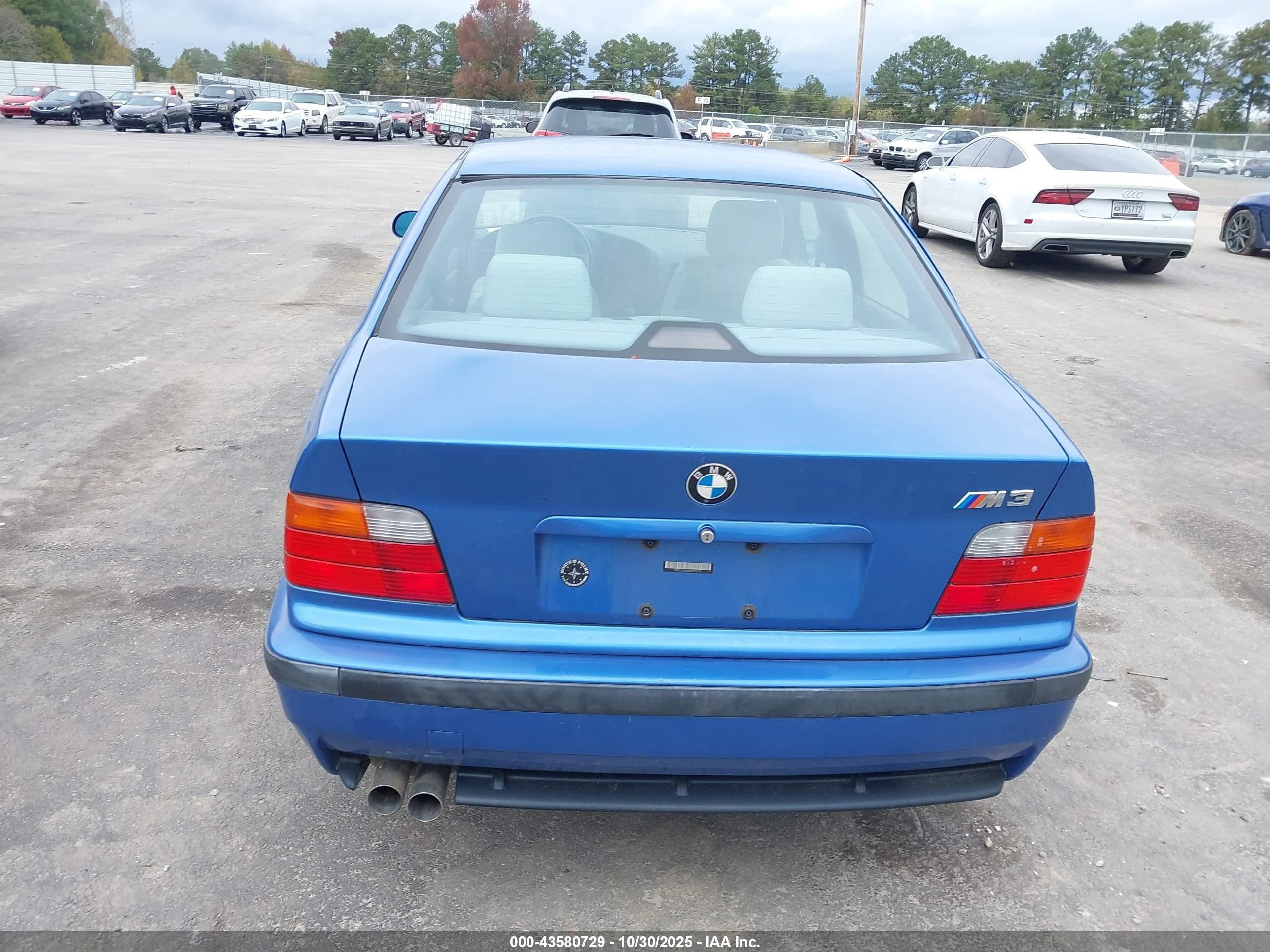 1998 Bmw M3   Blue vin: WBSCD0325WEE12761