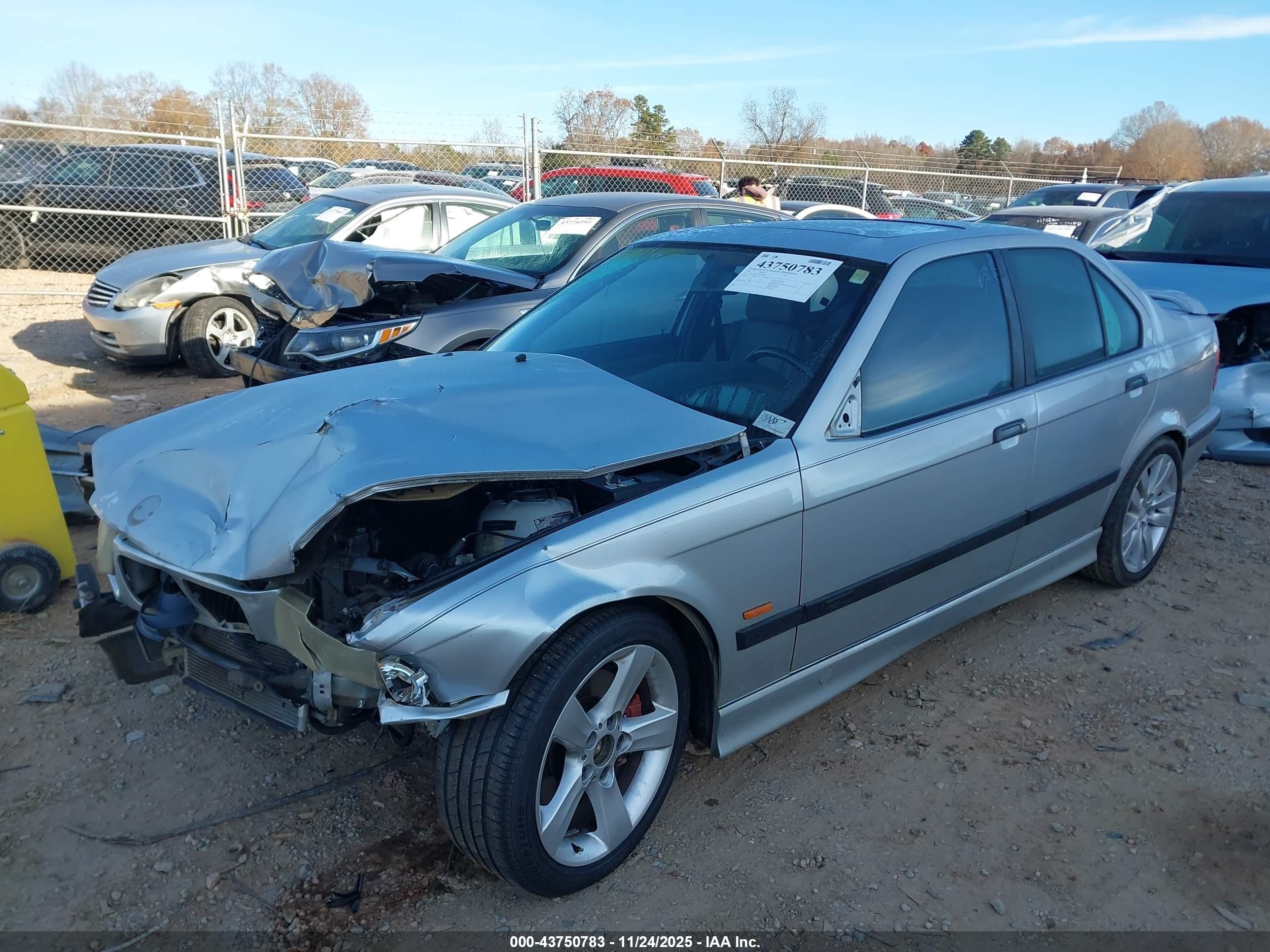 1997 Bmw M3   Silver vin: WBSCD0327VEE12002