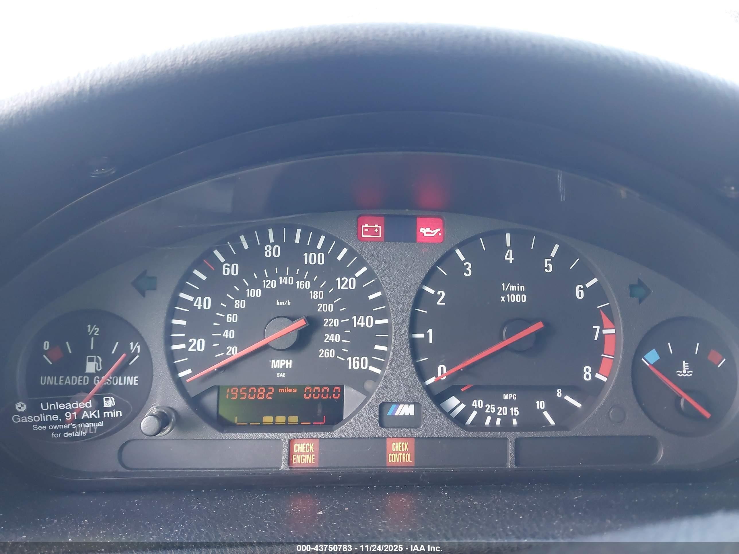 1997 Bmw M3   Silver vin: WBSCD0327VEE12002