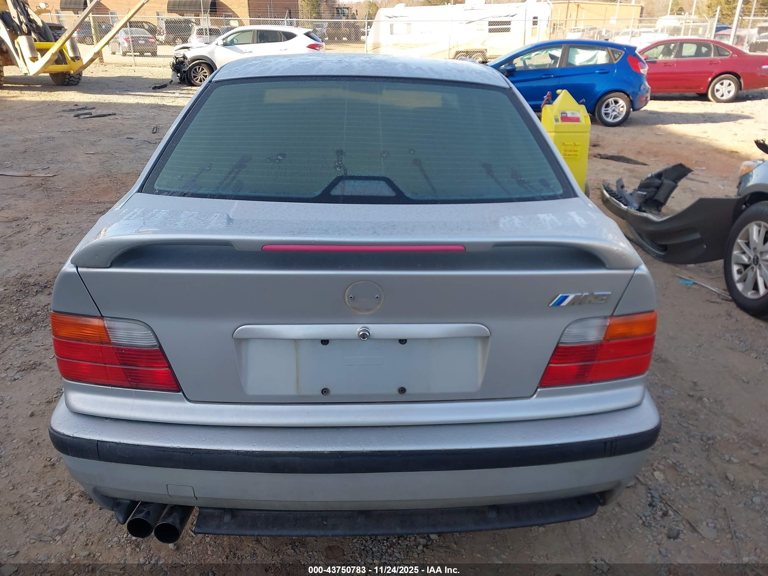 1997 Bmw M3   Silver vin: WBSCD0327VEE12002