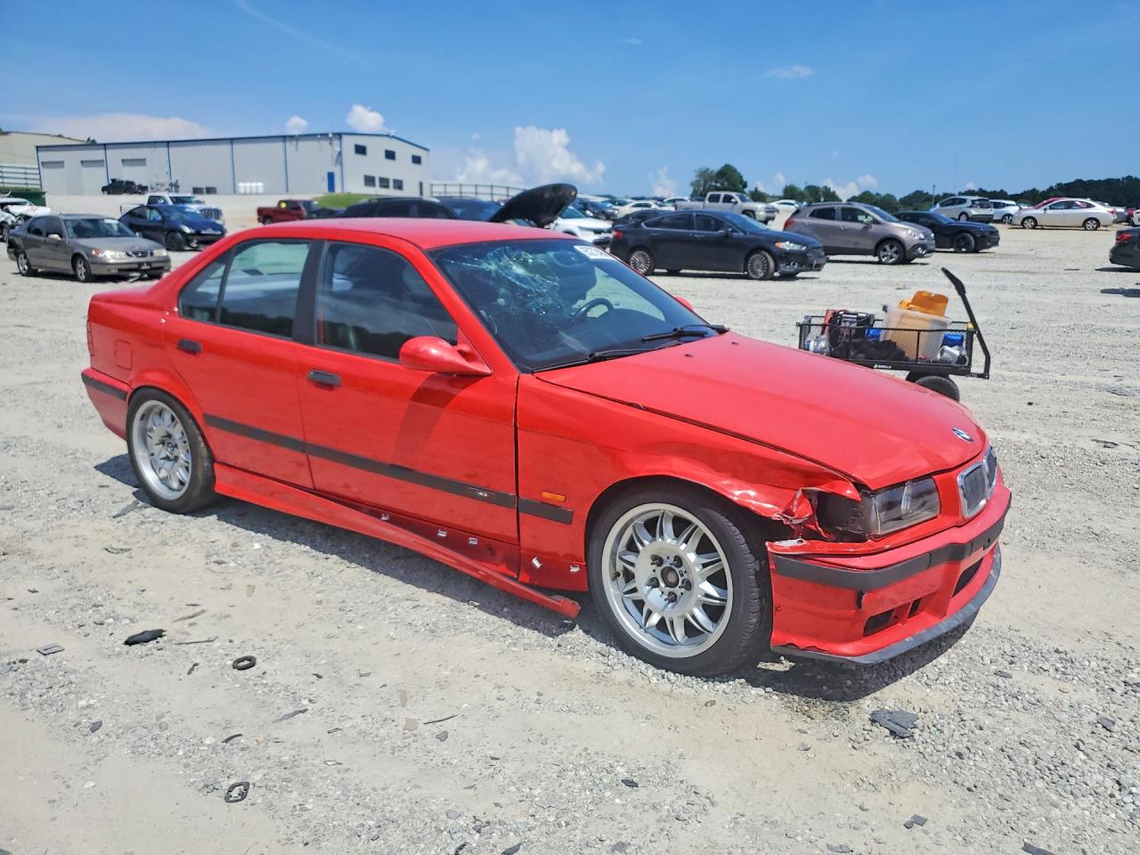 1997 Bmw M3 Automatic Red vin: WBSCD0328VEE10310