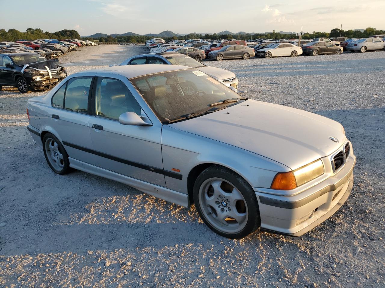 1998 Bmw M3 Silver vin: WBSCD9321WEE09070