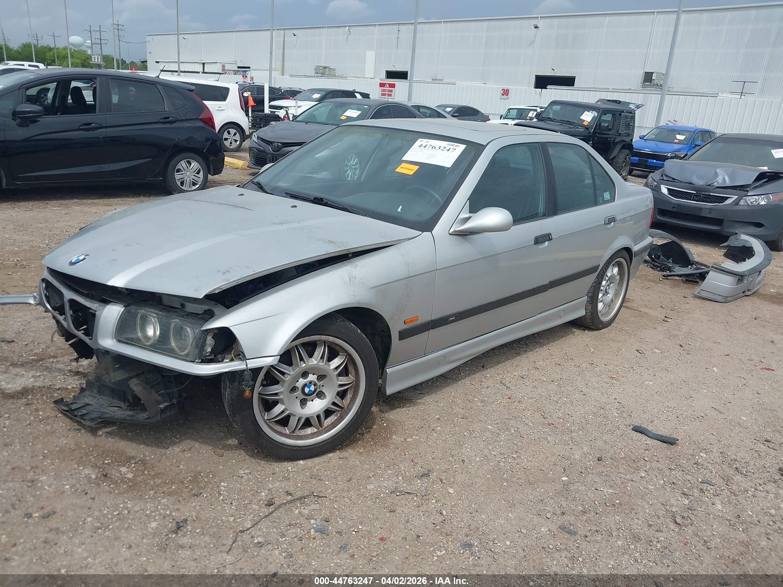 1998 Bmw M3 Gray vin: WBSCD9326WEE09176