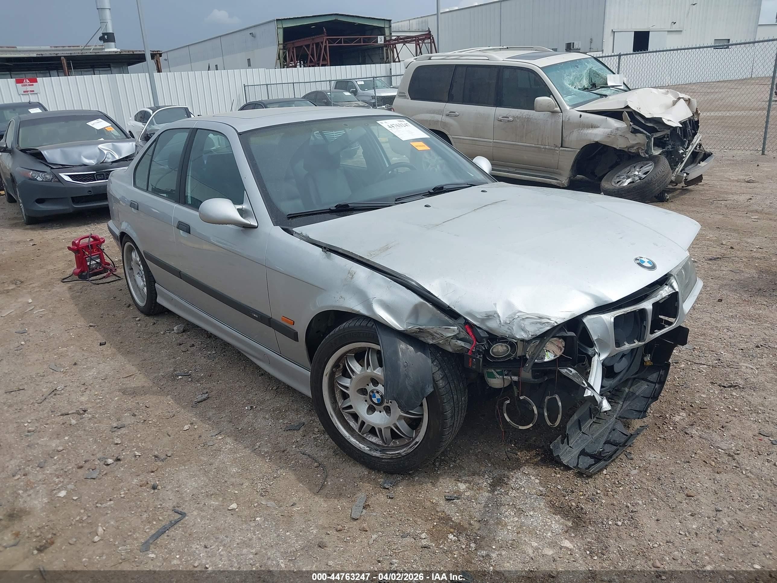 1998 Bmw M3 Gray vin: WBSCD9326WEE09176