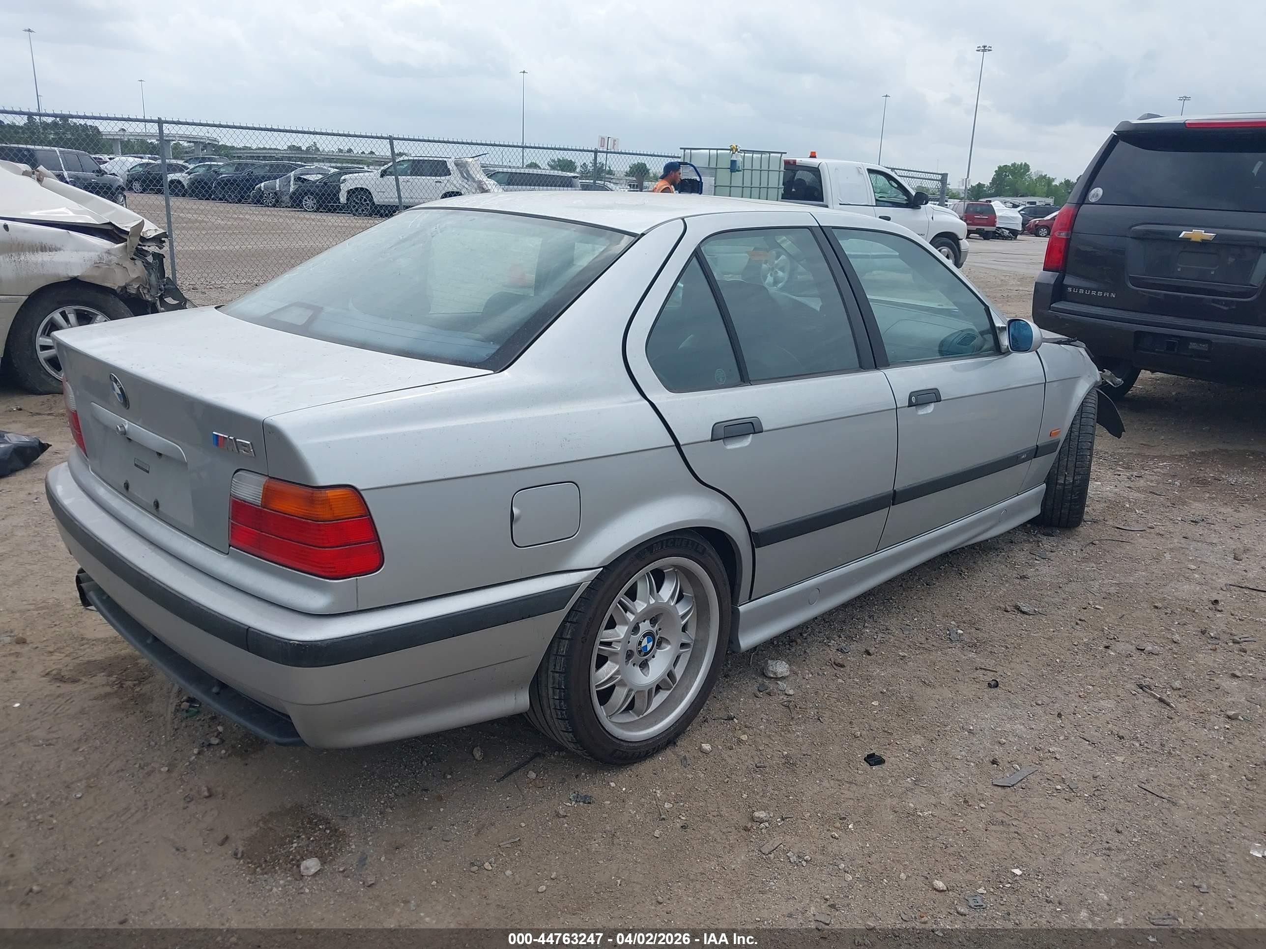 1998 Bmw M3 Gray vin: WBSCD9326WEE09176