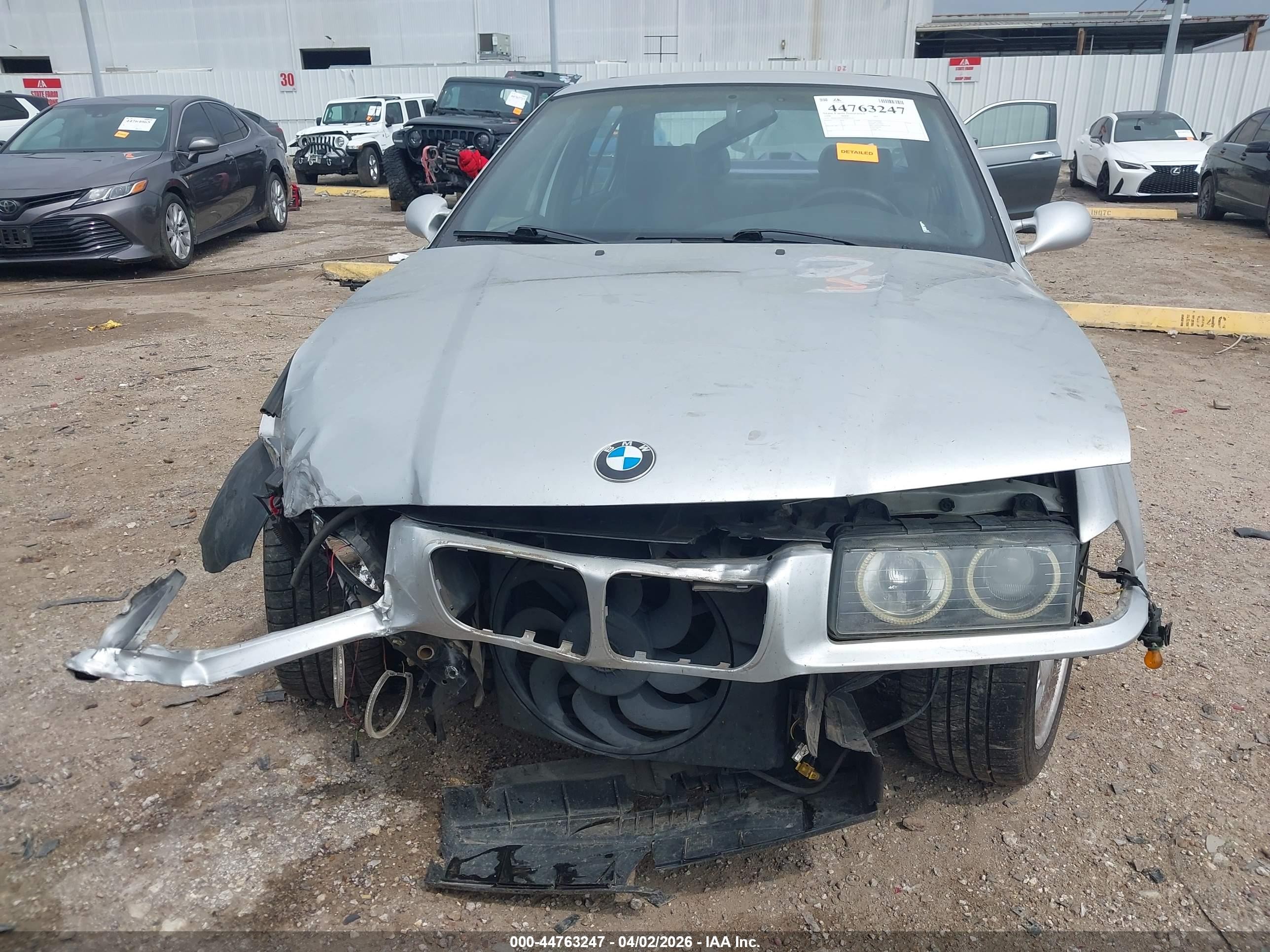 1998 Bmw M3 Gray vin: WBSCD9326WEE09176