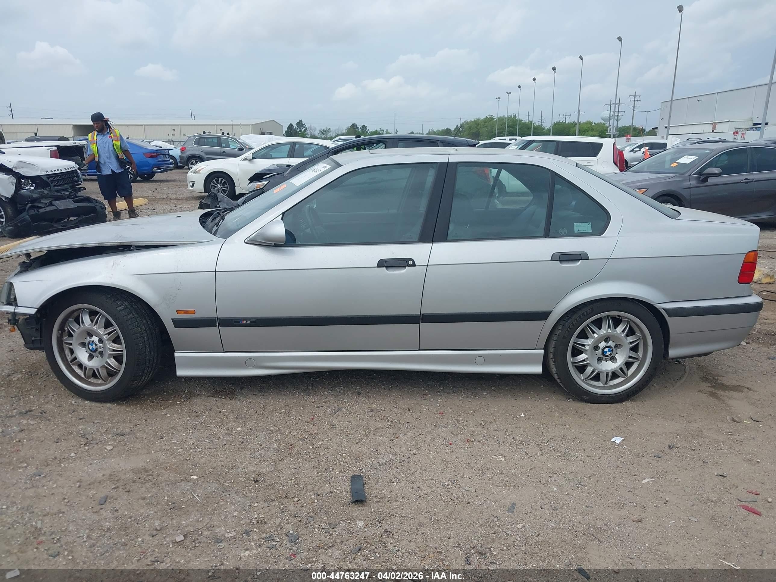 1998 Bmw M3 Gray vin: WBSCD9326WEE09176