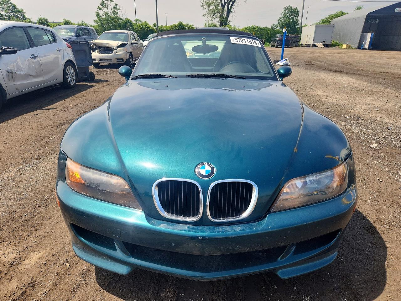 1998 Bmw M Roadster Green vin: WBSCK9330WLC85349
