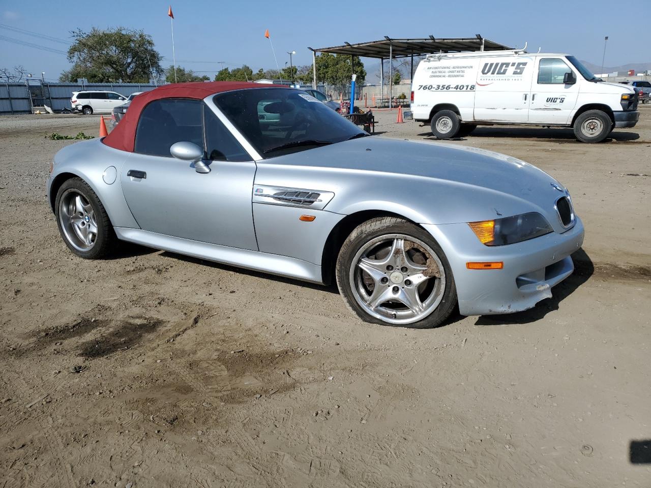 1998 Bmw M Roadster Gray vin: WBSCK9336WLC85453