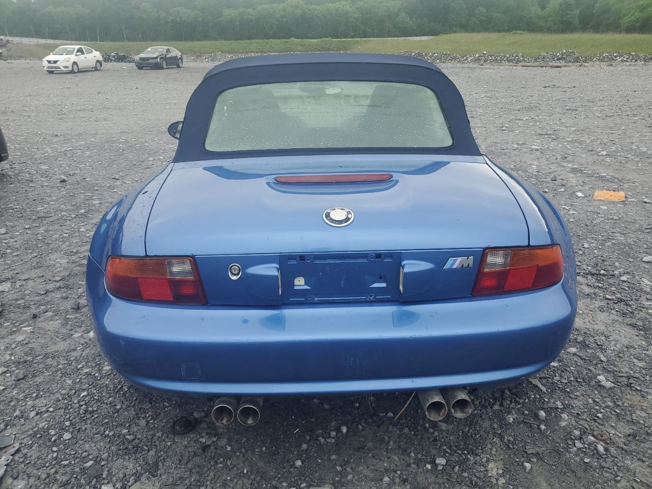 1998 Bmw M Roadster Blue vin: WBSCK9336WLC87655