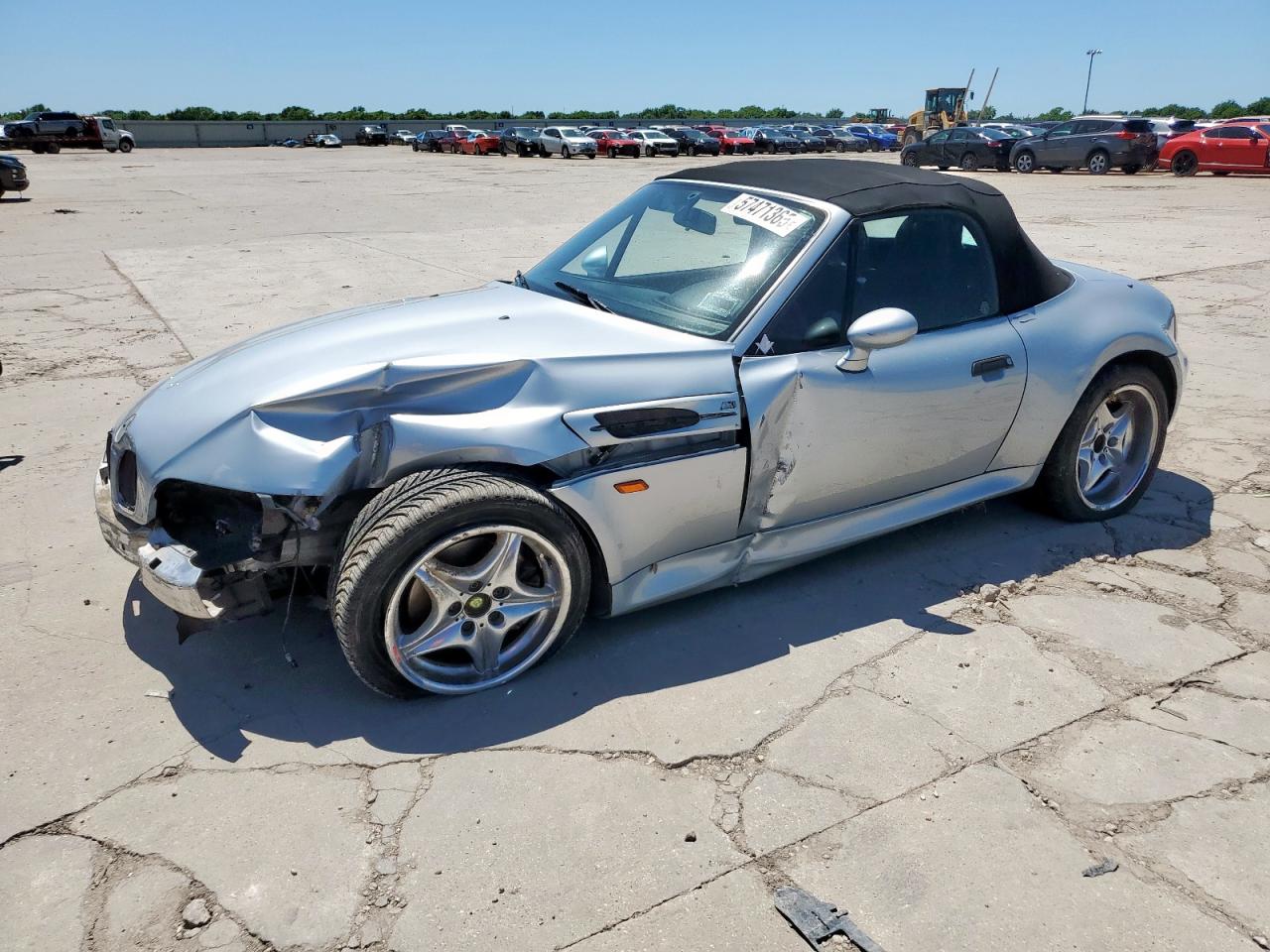 1998 Bmw M Roadster Silver vin: WBSCK9337WLC86255