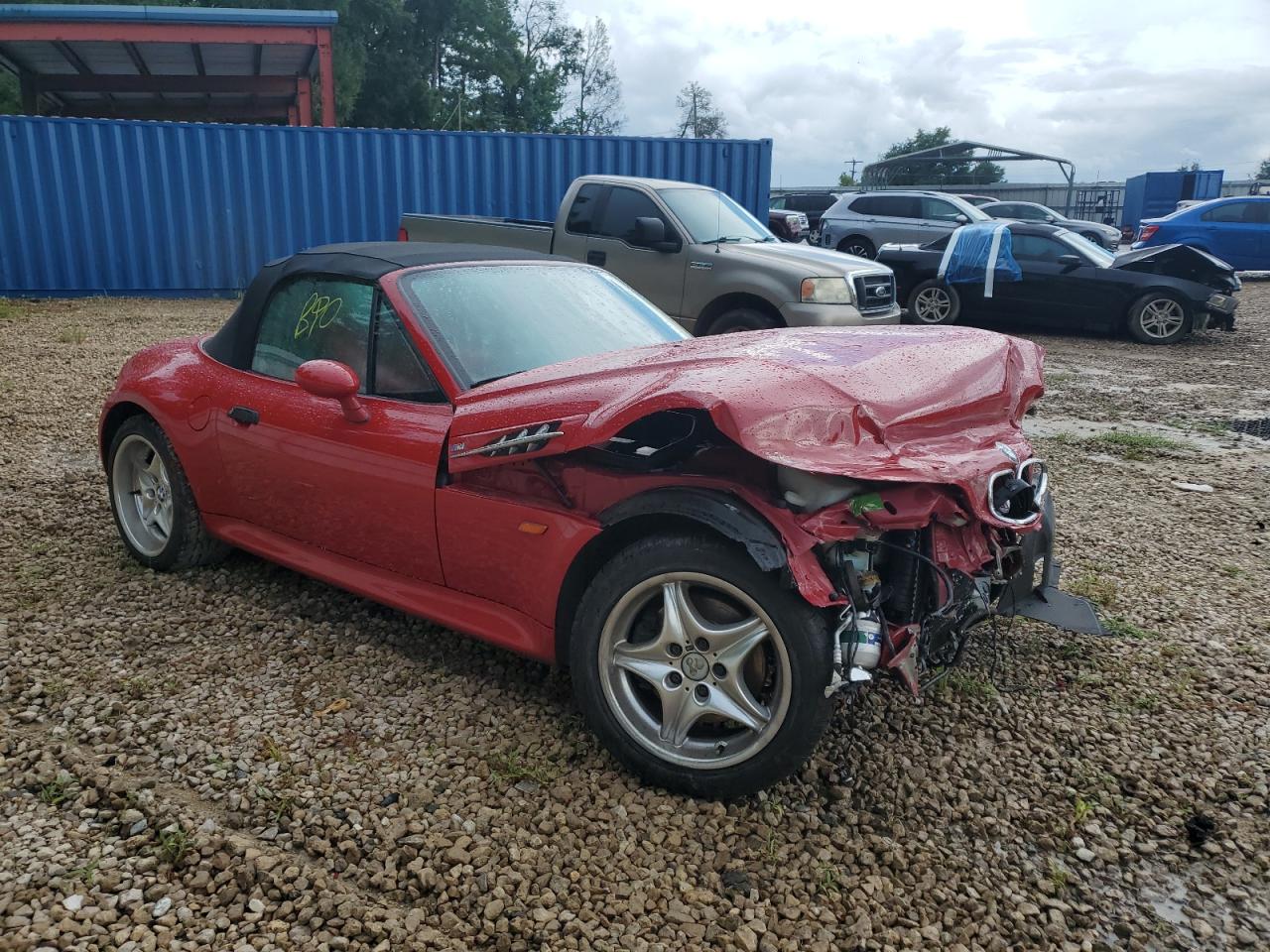 1998 Bmw M Roadster Red vin: WBSCK933XWLC86234