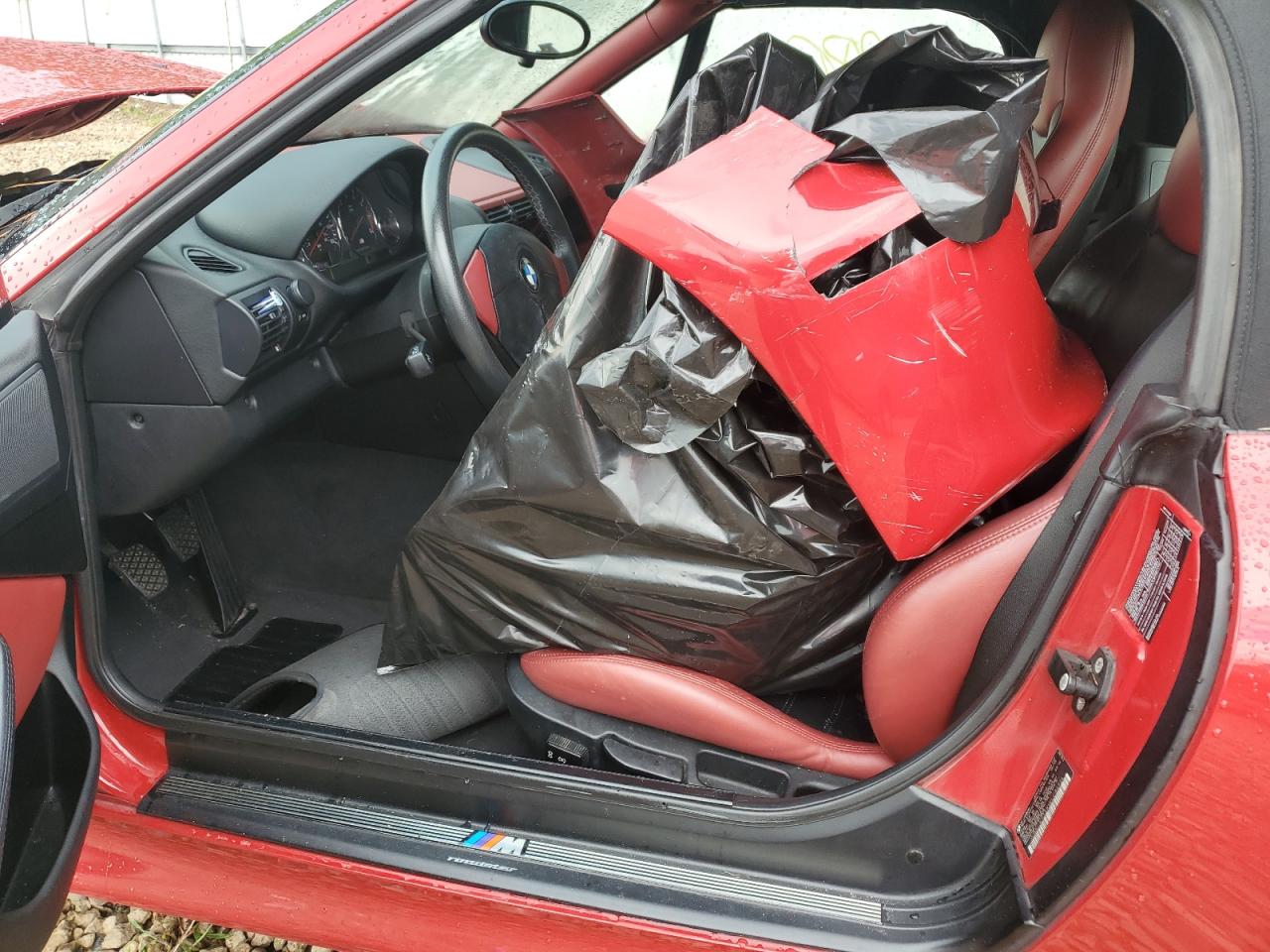 1998 Bmw M Roadster Red vin: WBSCK933XWLC86234