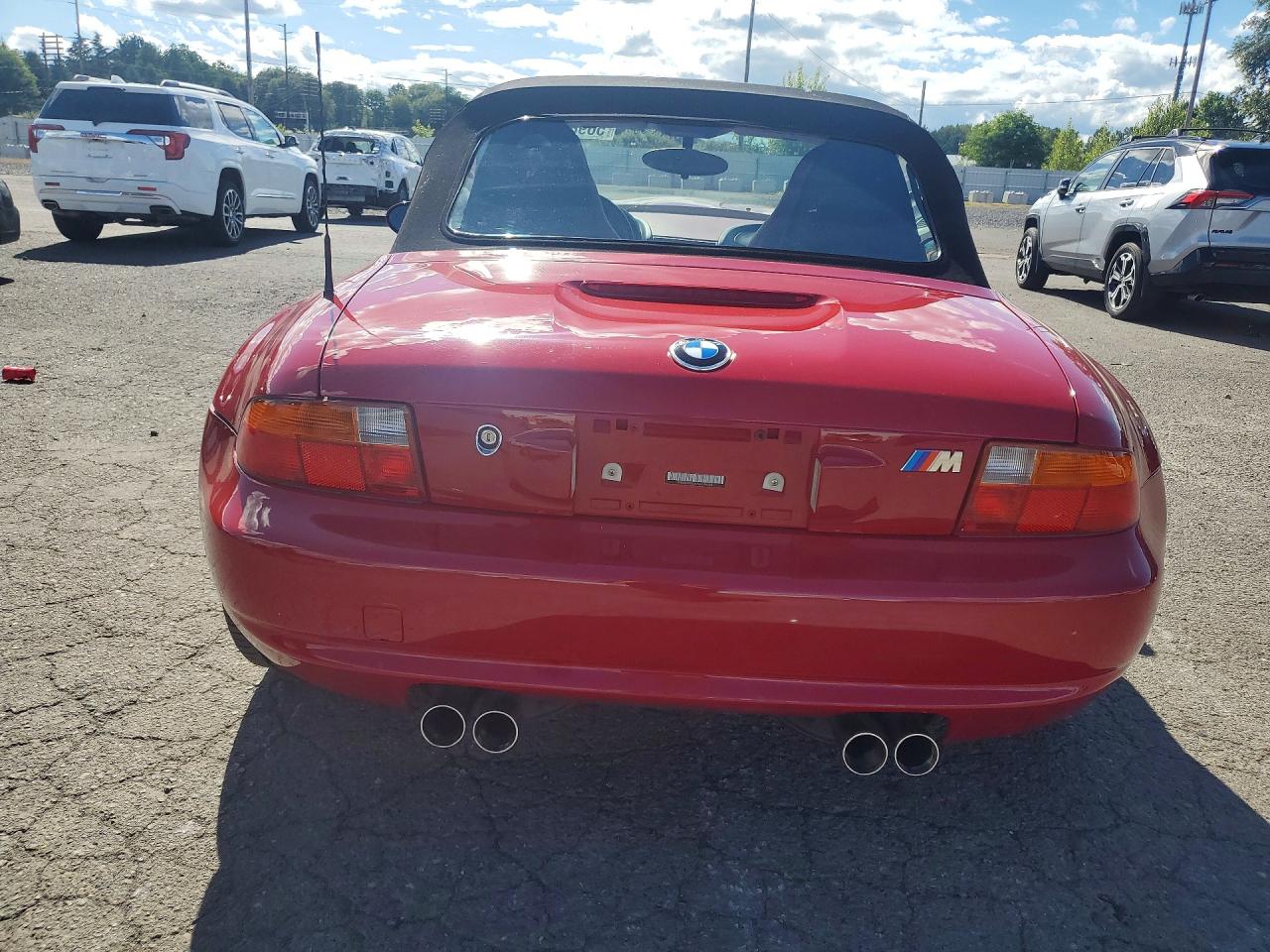 1998 Bmw M Roadster Red vin: WBSCK933XWLC86265