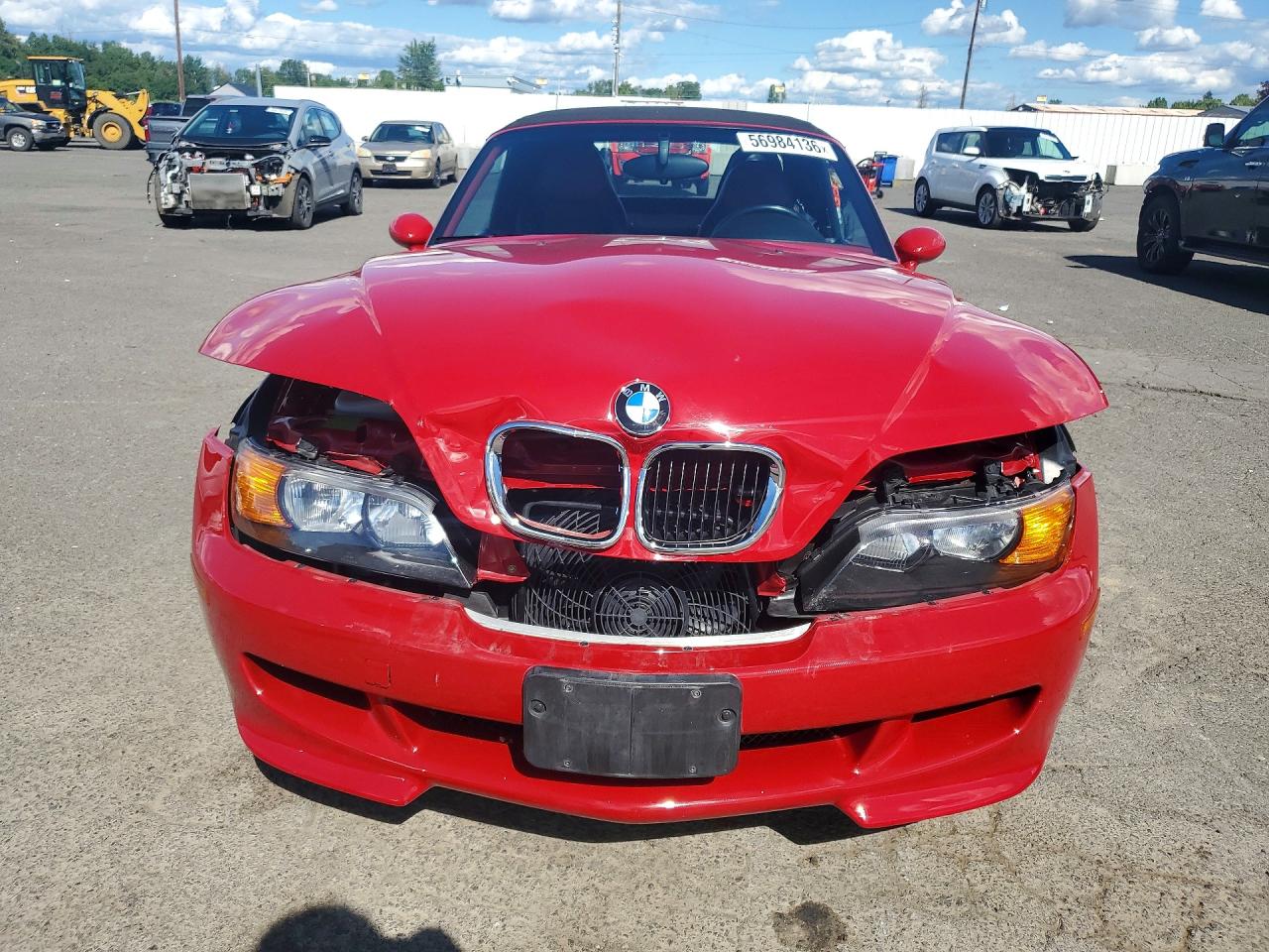1998 Bmw M Roadster Red vin: WBSCK933XWLC86265