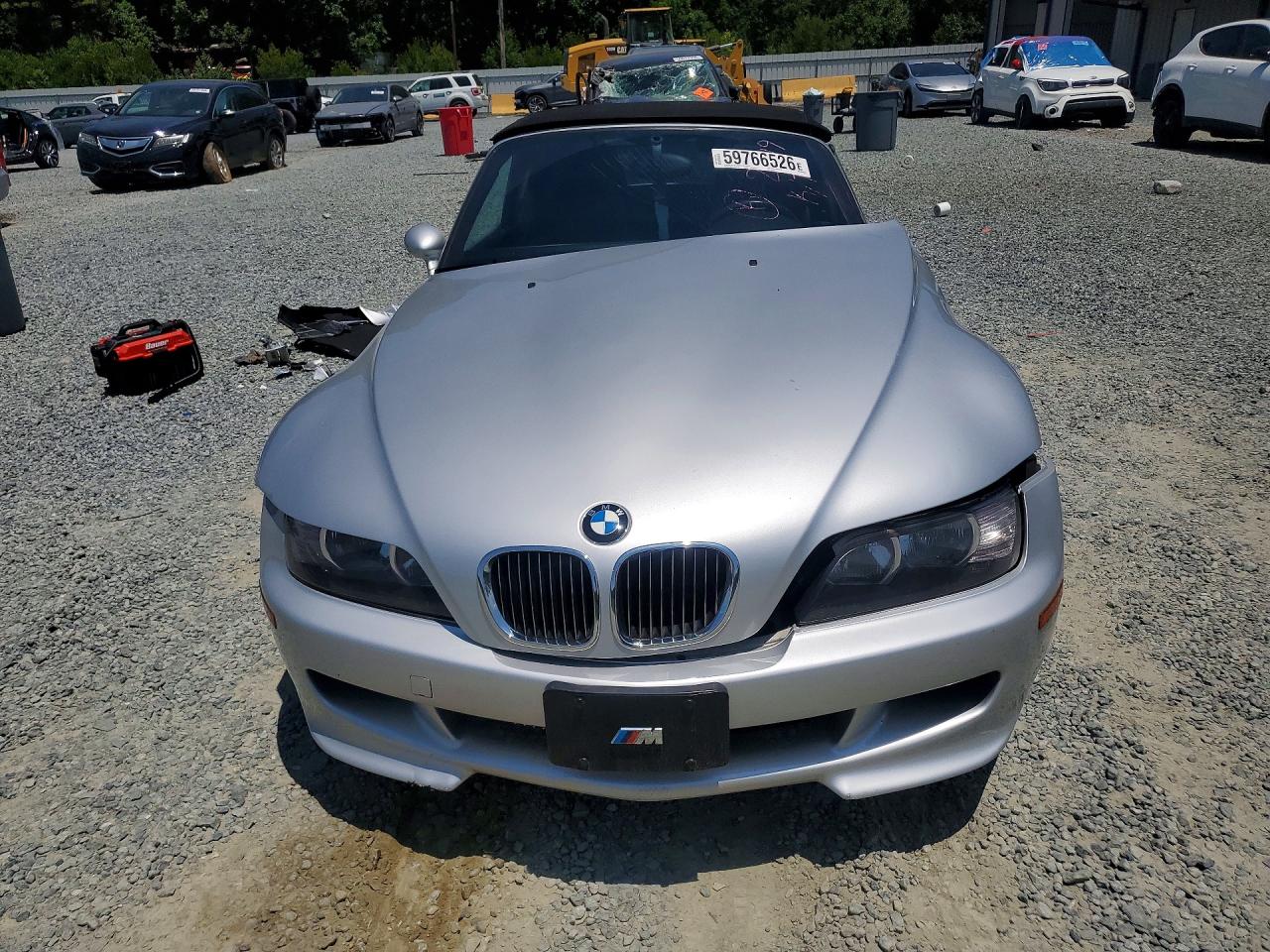 2000 Bmw M Roadster Silver vin: WBSCK9340YLC92409