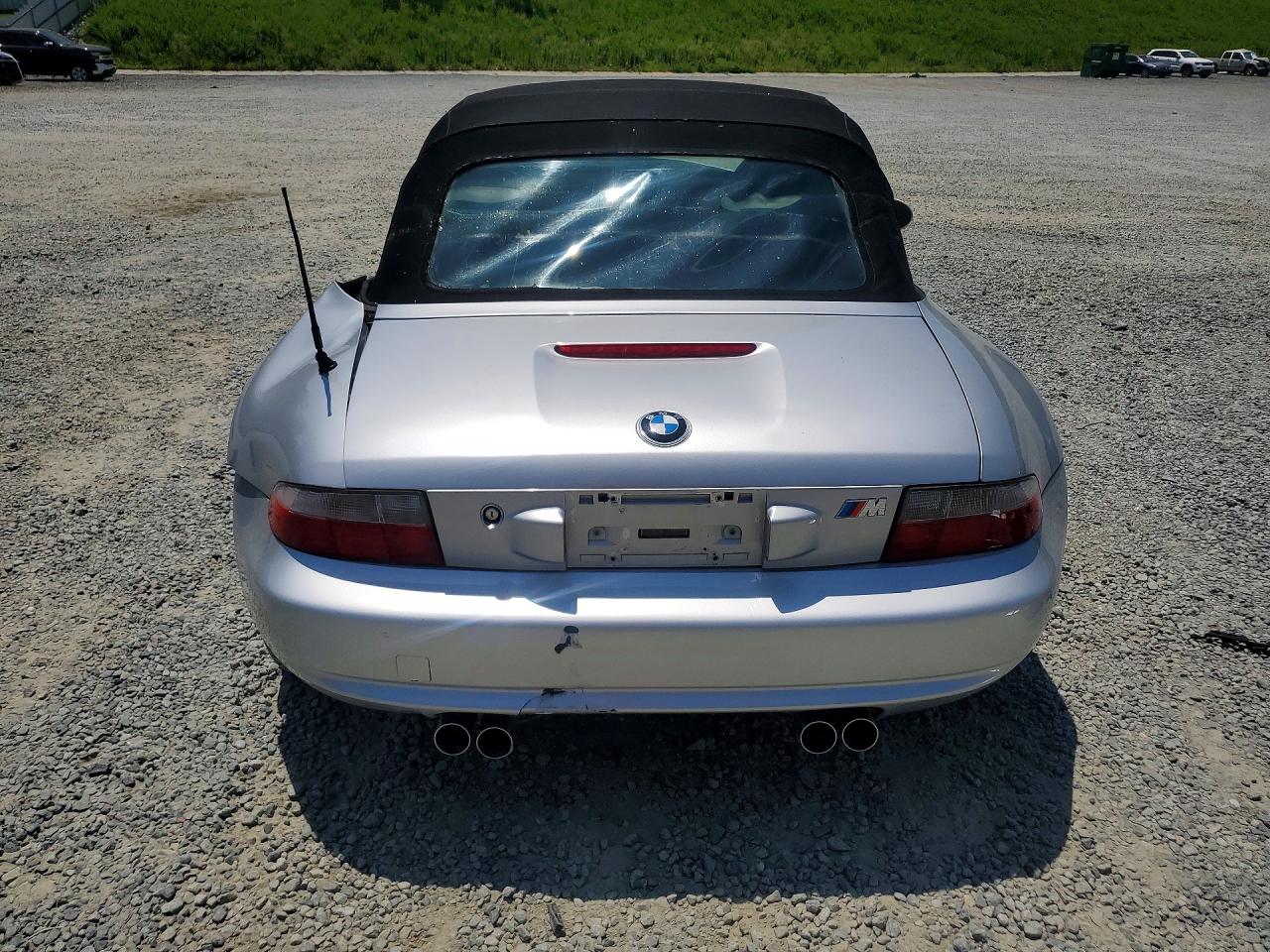 2000 Bmw M Roadster Silver vin: WBSCK9340YLC92409
