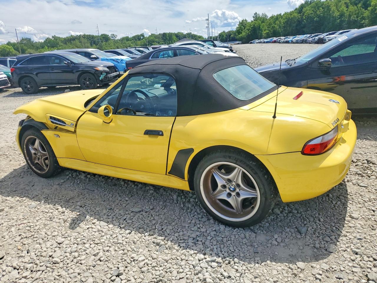 2000 Bmw M Roadster Yellow vin: WBSCK9343YLC92002