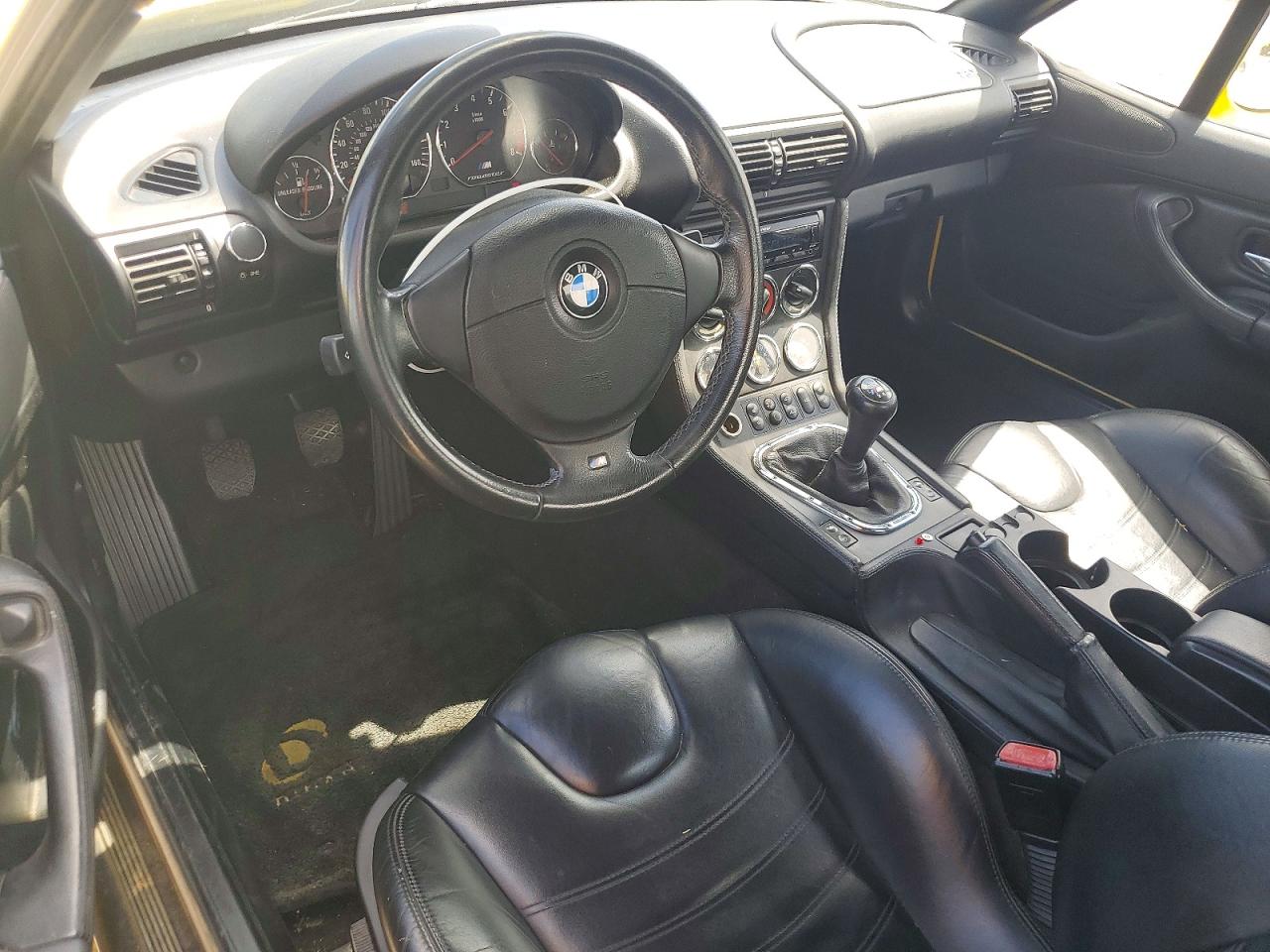 2000 Bmw M Roadster Yellow vin: WBSCK9343YLC92002