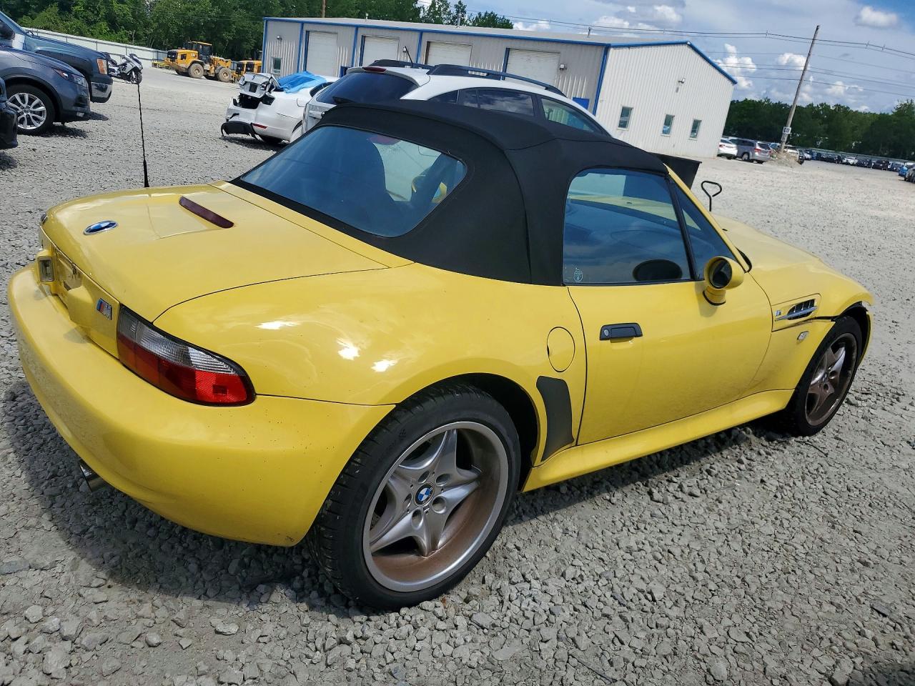 2000 Bmw M Roadster Yellow vin: WBSCK9343YLC92002