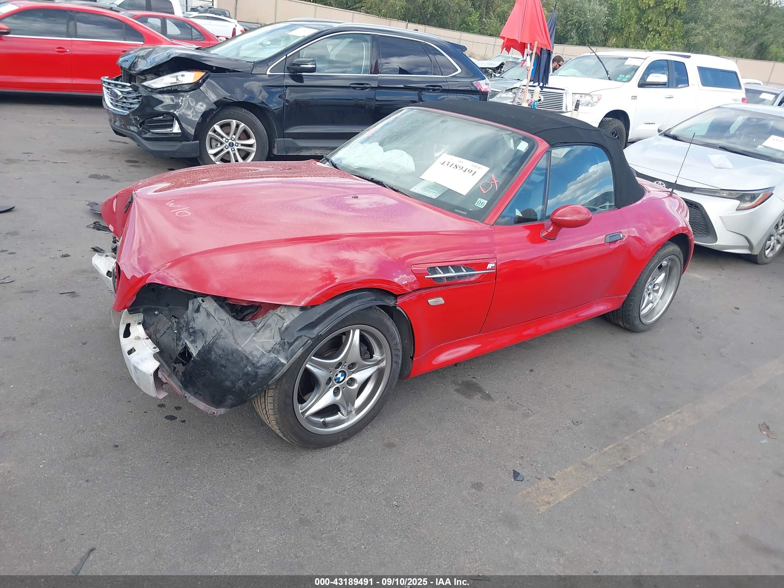 2001 Bmw M Красный vin: WBSCL93461LJ80777