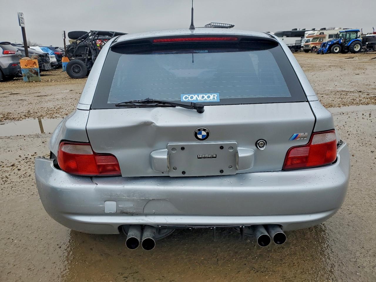 1999 Bmw M Coupe Silver vin: WBSCM9339XLC60736