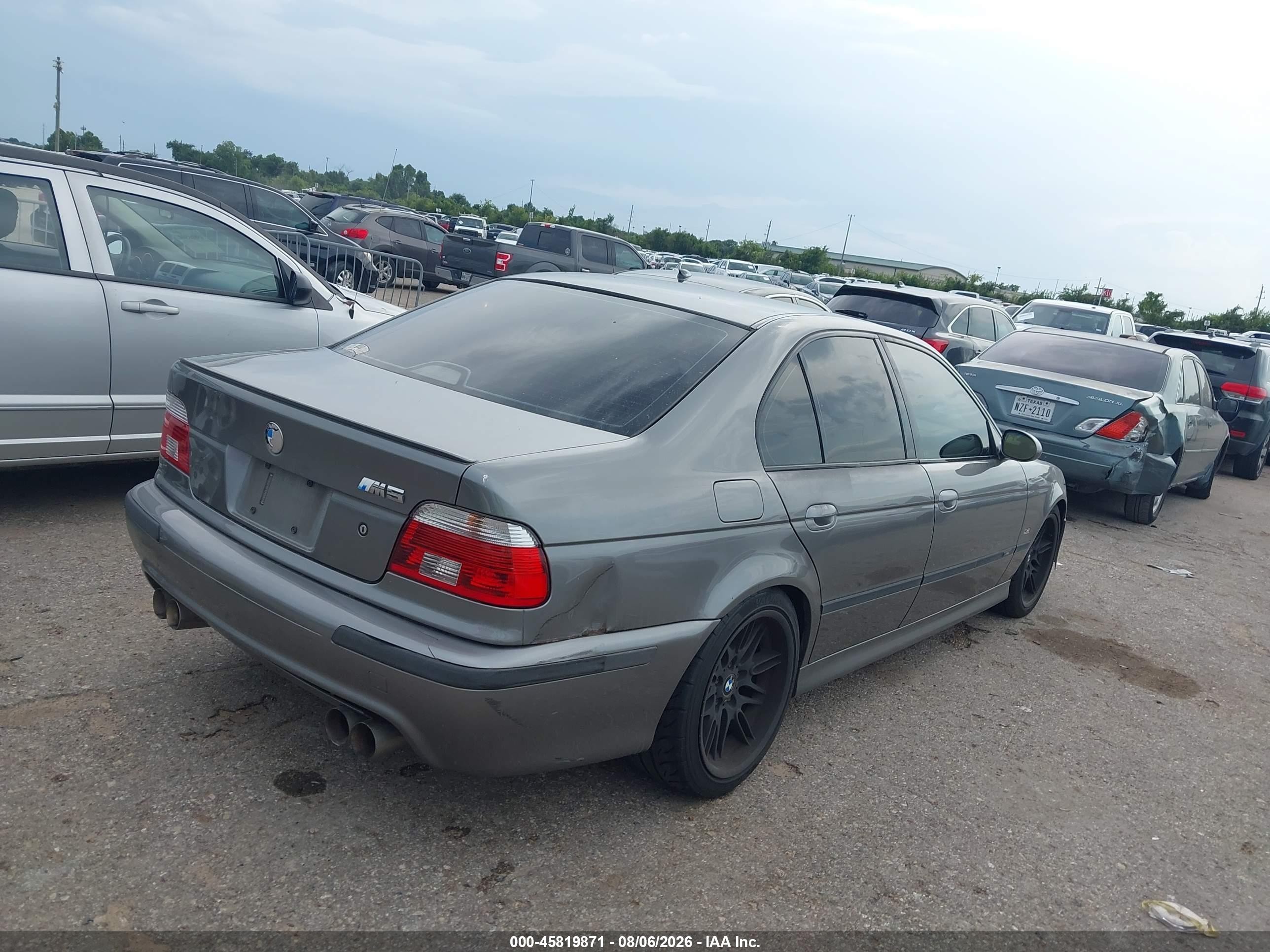 2002 Bmw M5   Серый vin: WBSDE934X2CF90419
