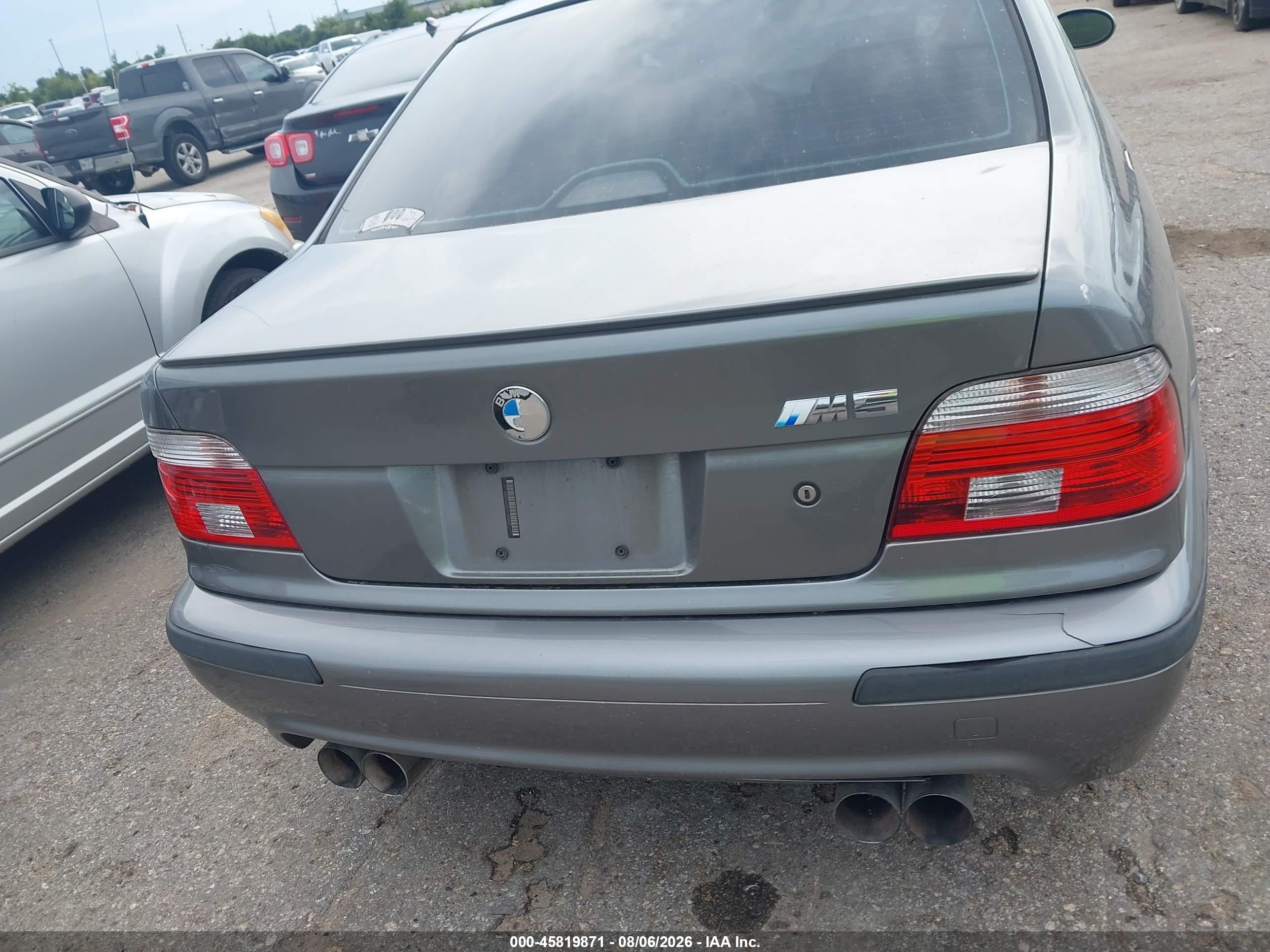 2002 Bmw M5   Серый vin: WBSDE934X2CF90419