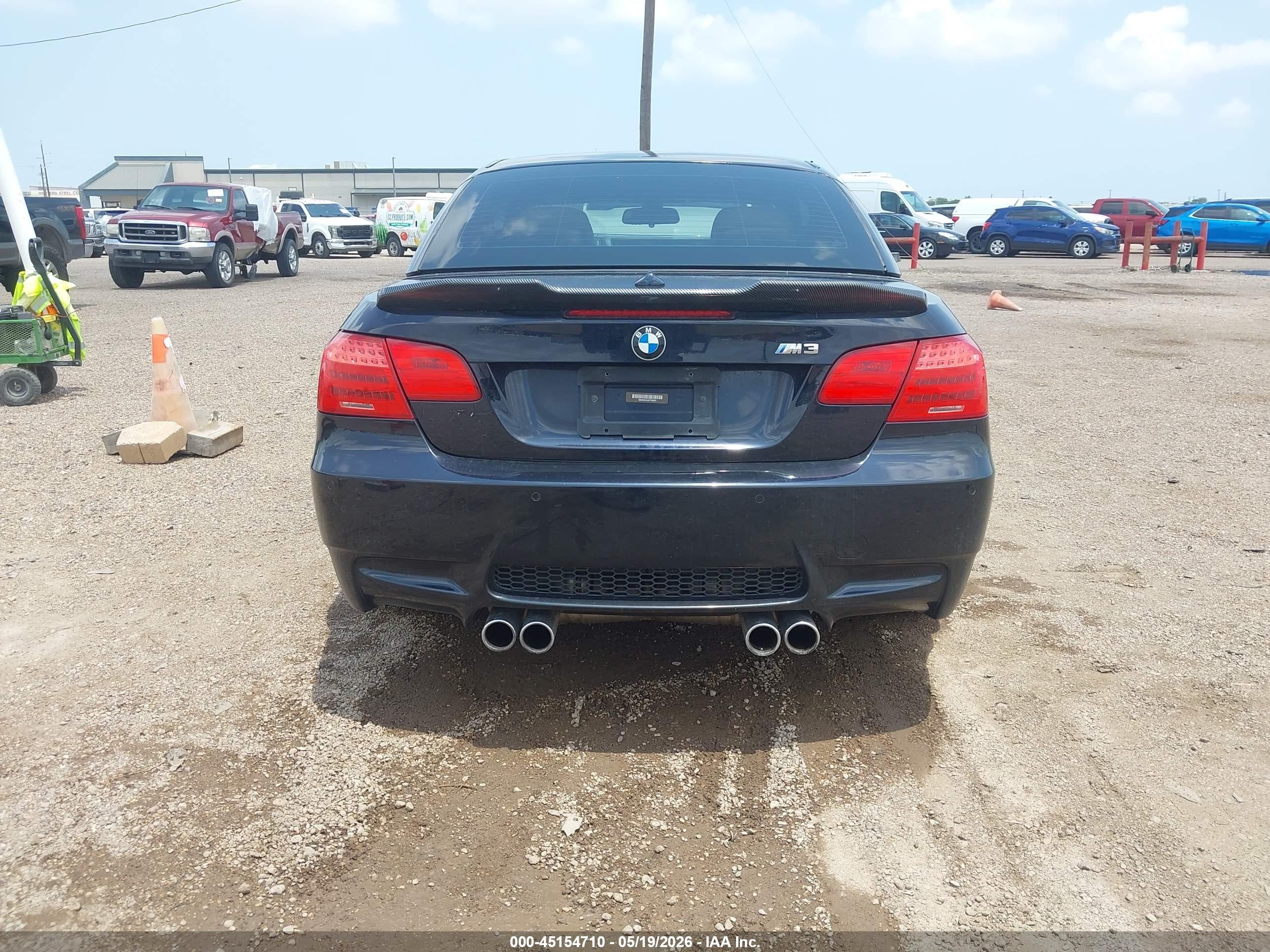 2012 Bmw M3   Black vin: WBSDX9C54CE785003