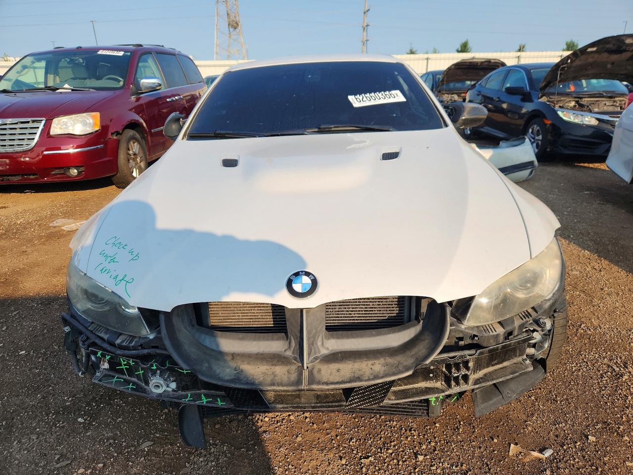 2011 Bmw M3 White vin: WBSDX9C56BE584556