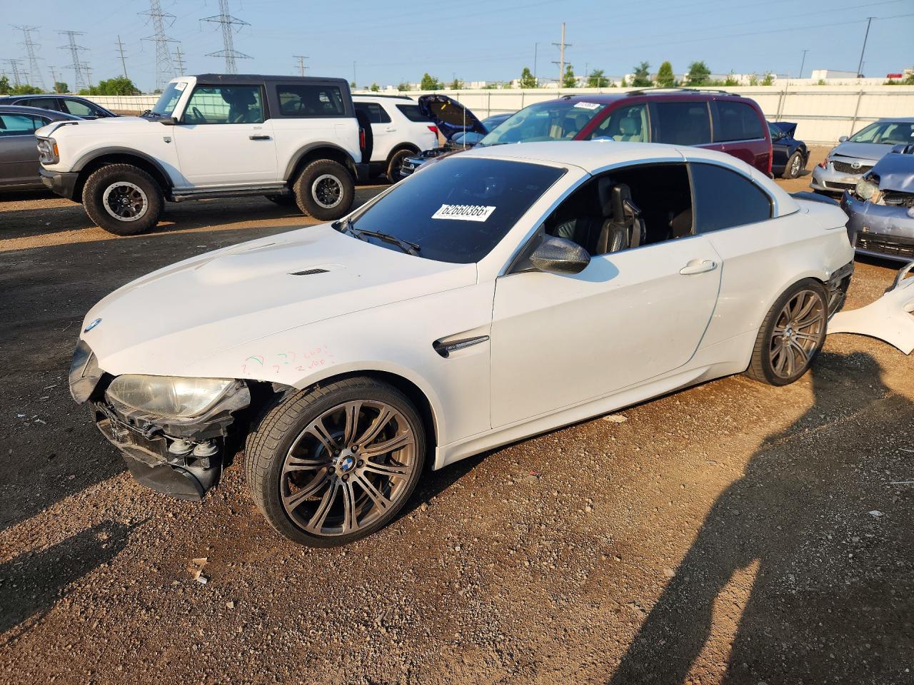 2011 Bmw M3 White vin: WBSDX9C56BE584556