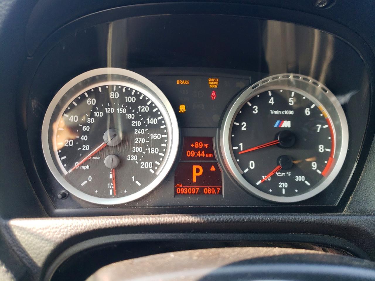 2011 Bmw M3 Black vin: WBSDX9C5XBE784193
