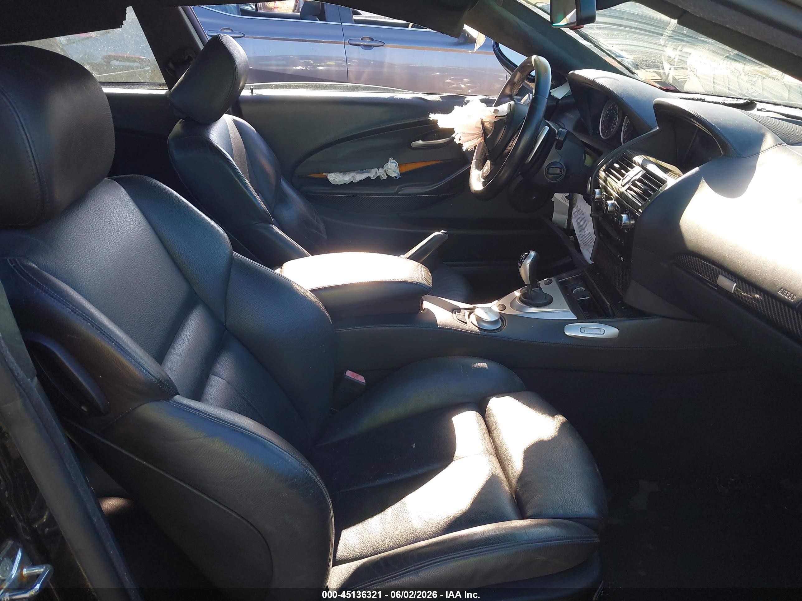 2006 Bmw M6   Black vin: WBSEH93426B798041