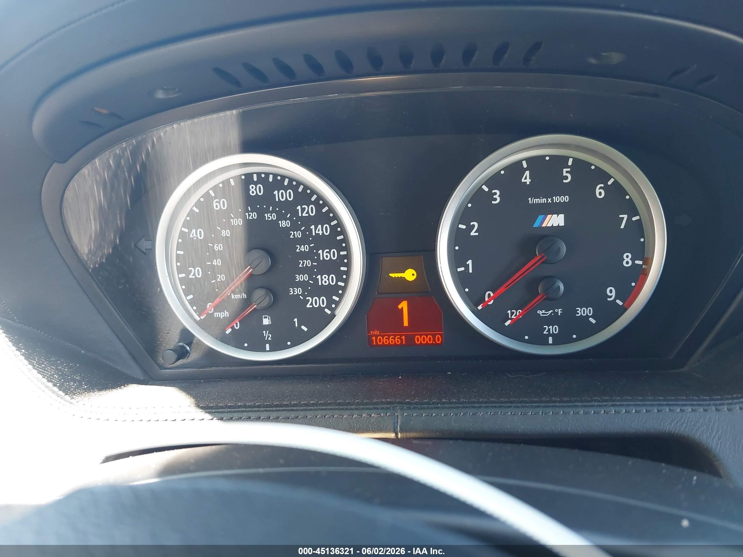 2006 Bmw M6   Black vin: WBSEH93426B798041