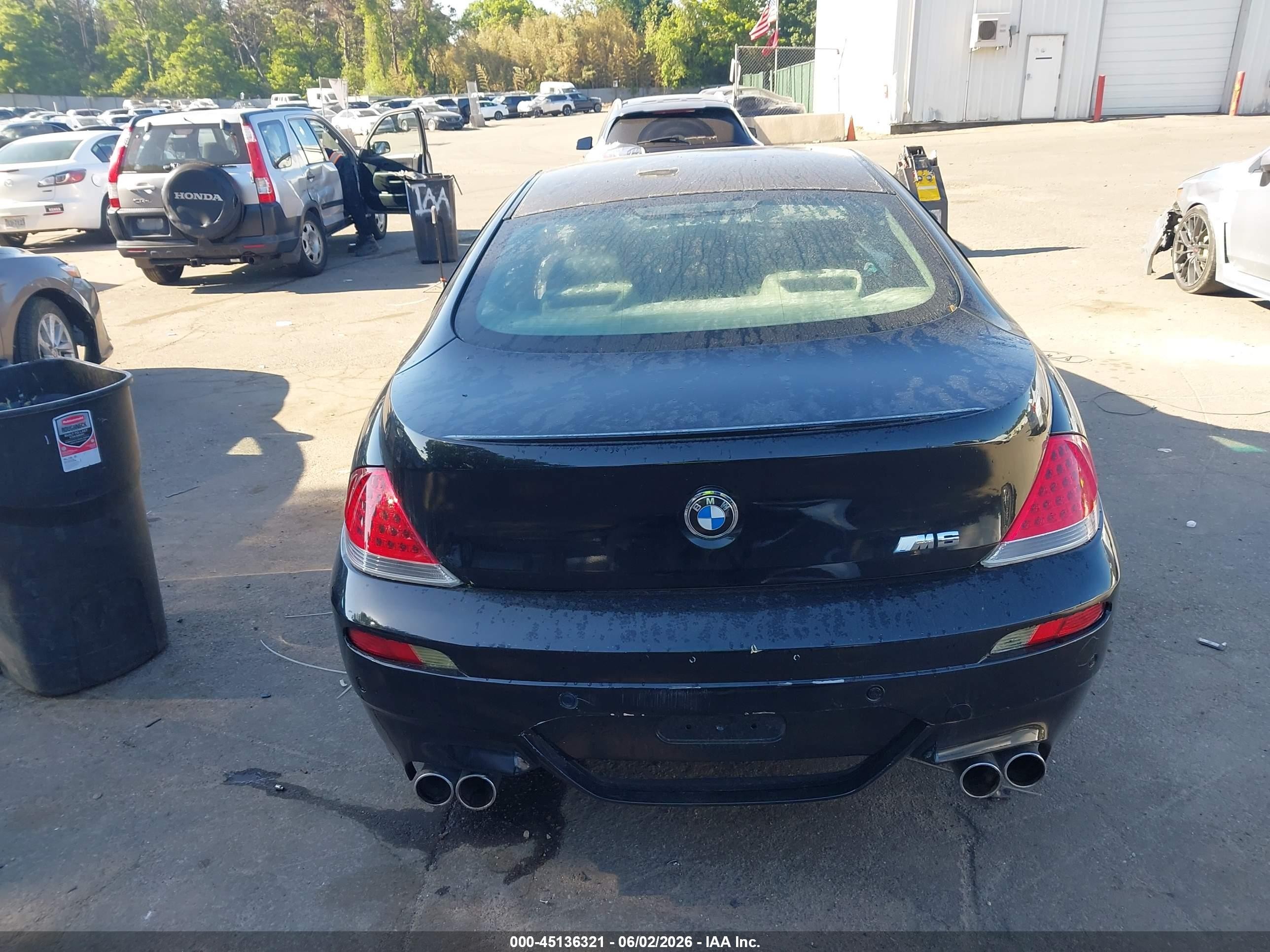 2006 Bmw M6   Black vin: WBSEH93426B798041