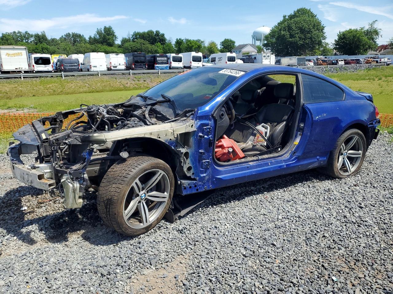 2006 Bmw M6 Blue vin: WBSEH93476B797547