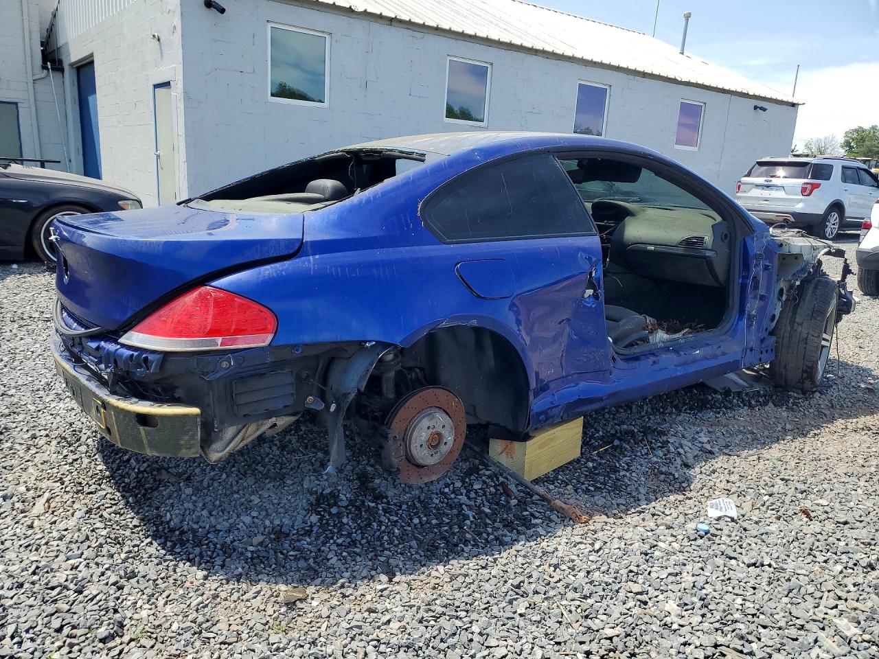 2006 Bmw M6 Blue vin: WBSEH93476B797547