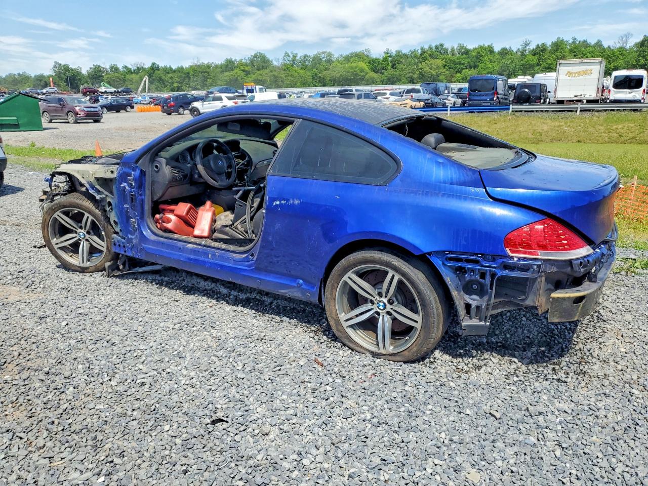 2006 Bmw M6 Blue vin: WBSEH93476B797547