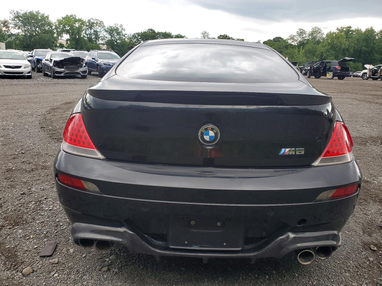 2007 Bmw M6 Black vin: WBSEH93517CY23550