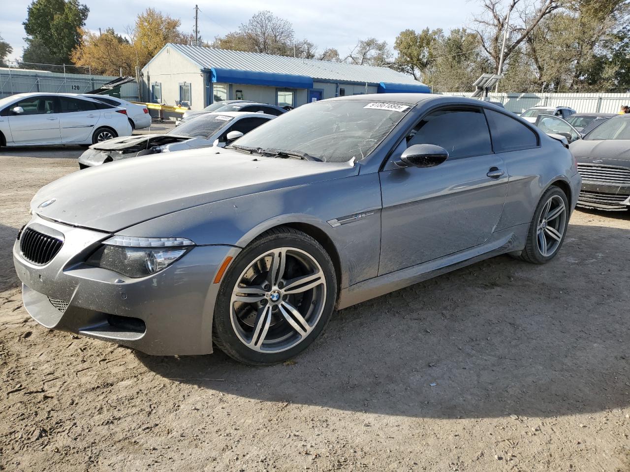 2008 Bmw M6 Silver vin: WBSEH93538CY24796