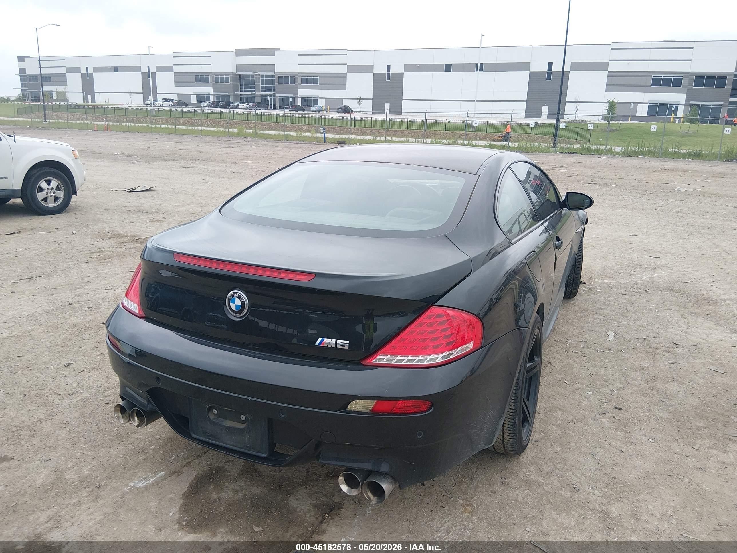 2008 Bmw M6   Black vin: WBSEH93548CY24337