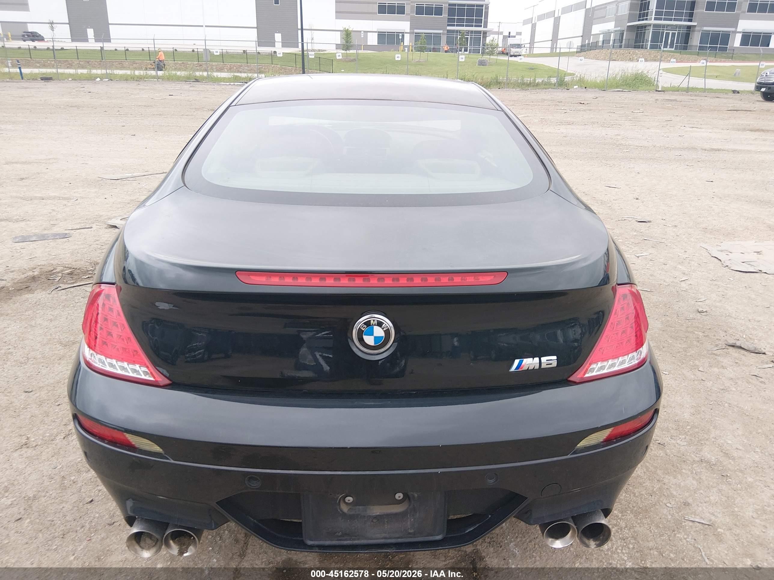 2008 Bmw M6   Black vin: WBSEH93548CY24337