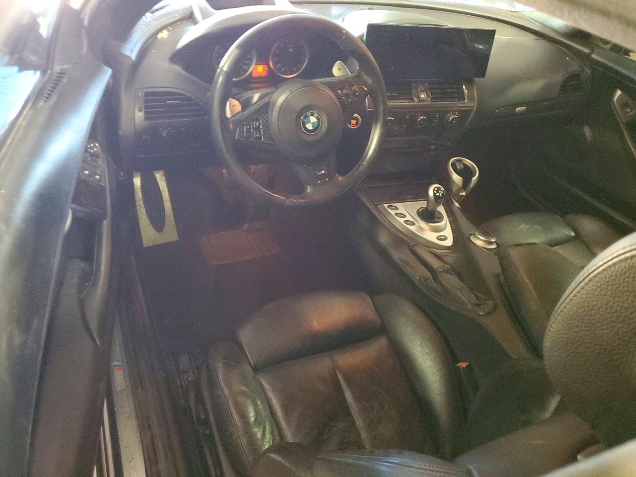 2007 Bmw M6 Black vin: WBSEH93567B798795