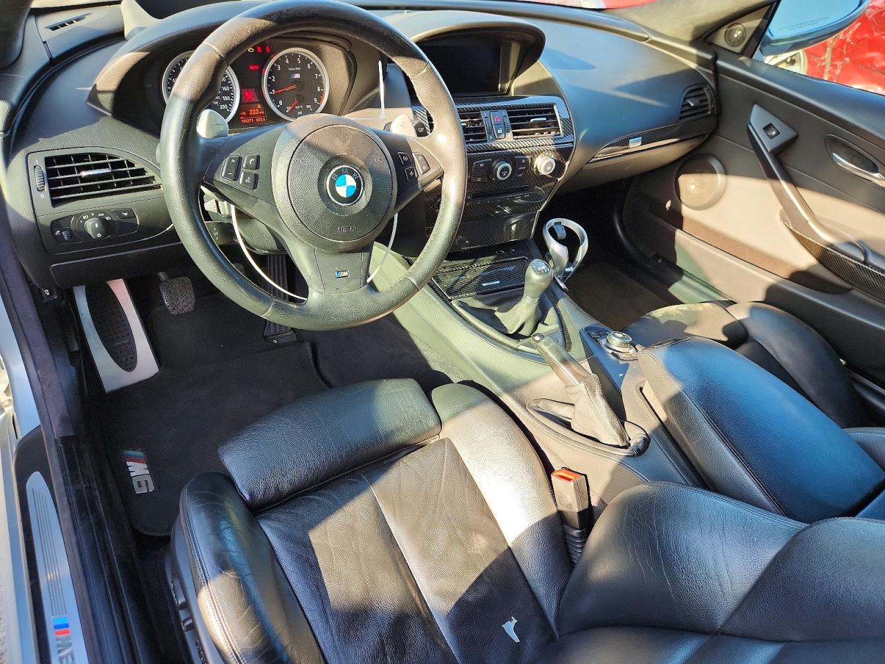 2010 Bmw M6 Silver vin: WBSEH9C54ACY25302