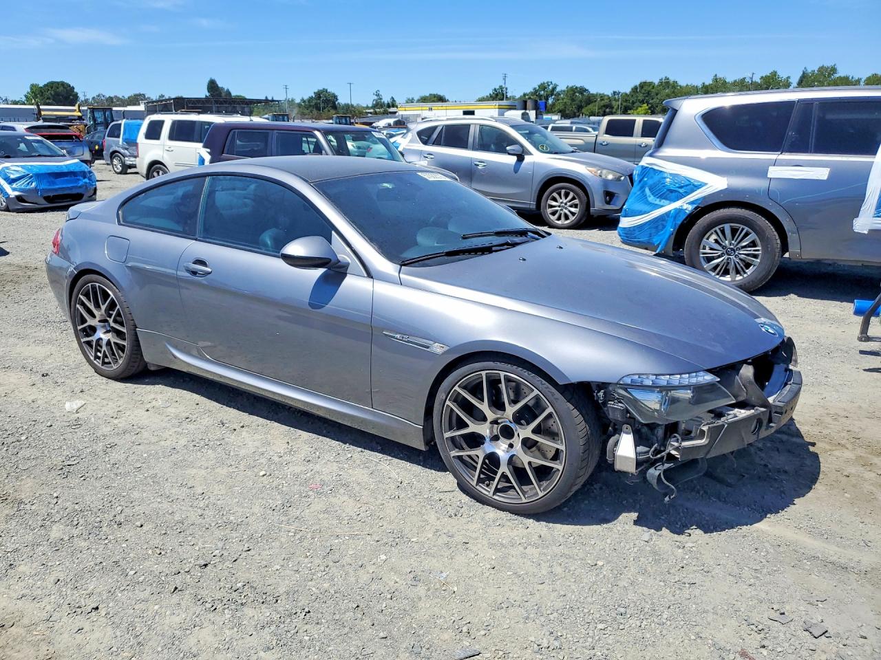 2010 Bmw M6 Silver vin: WBSEH9C58ACY25173