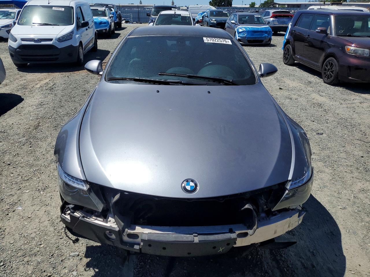 2010 Bmw M6 Silver vin: WBSEH9C58ACY25173