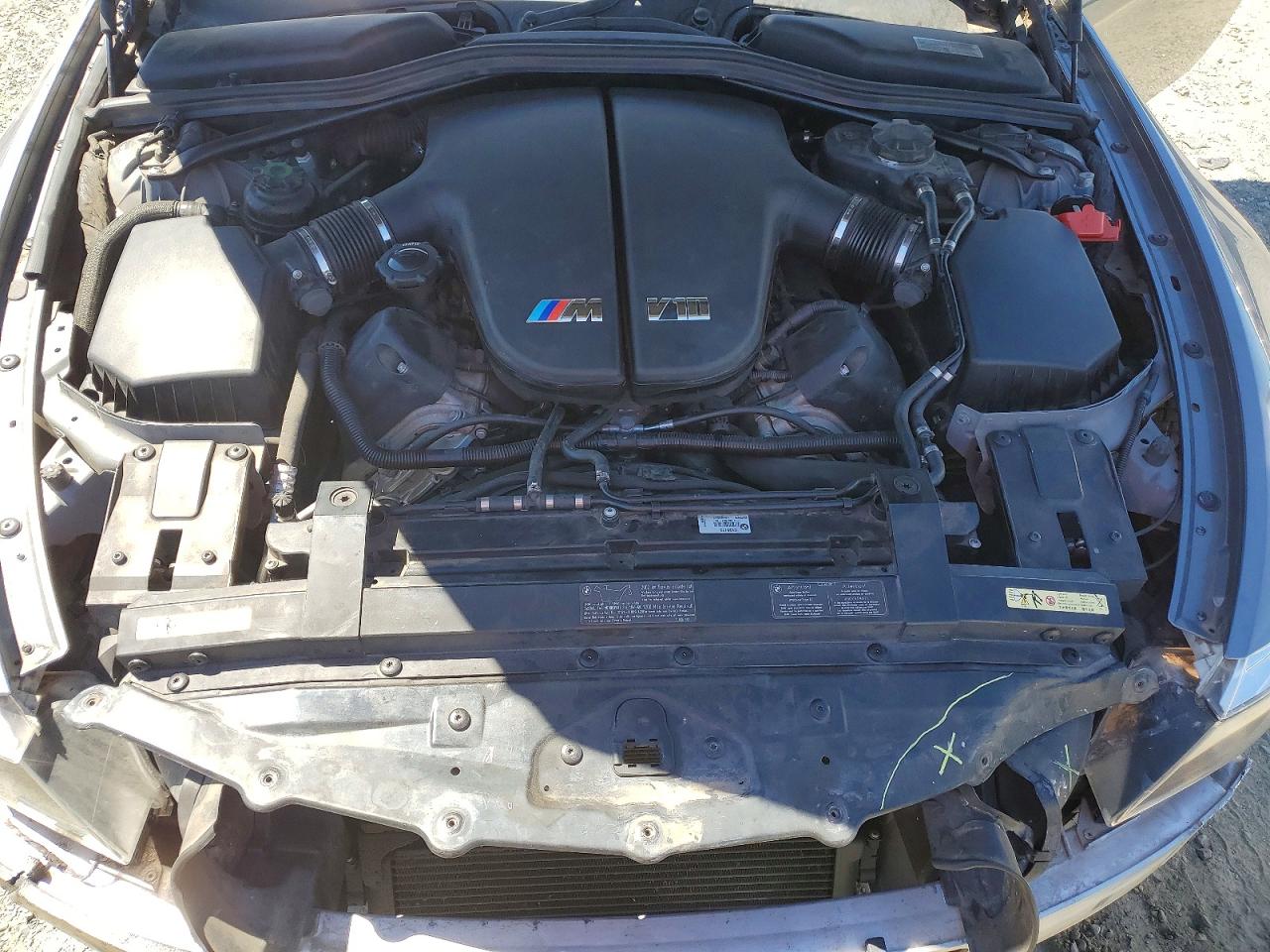 2010 Bmw M6 Silver vin: WBSEH9C58ACY25173