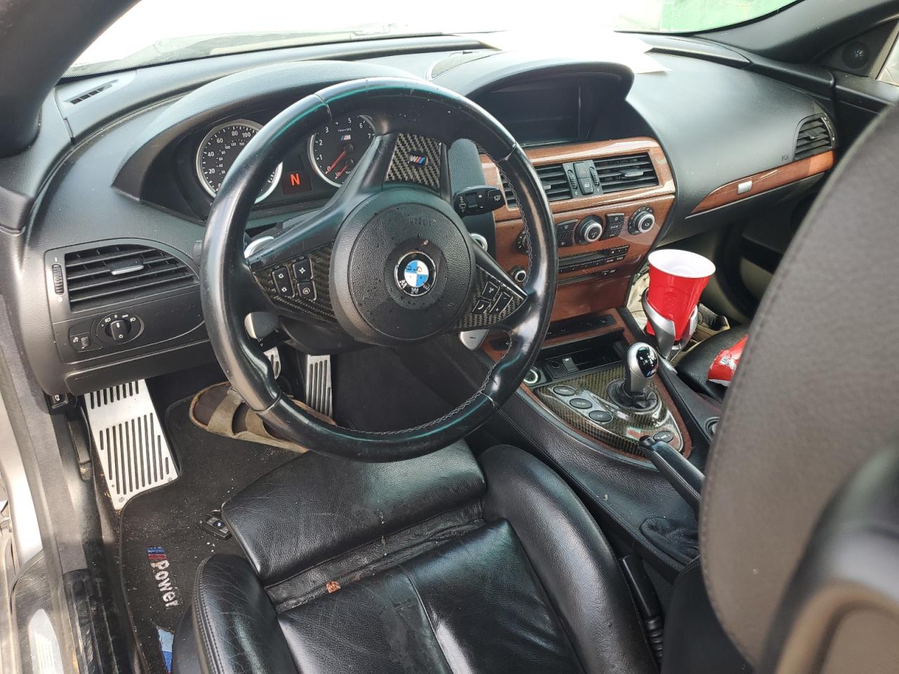 2008 Bmw M6 Gray vin: WBSEK93508CY79059