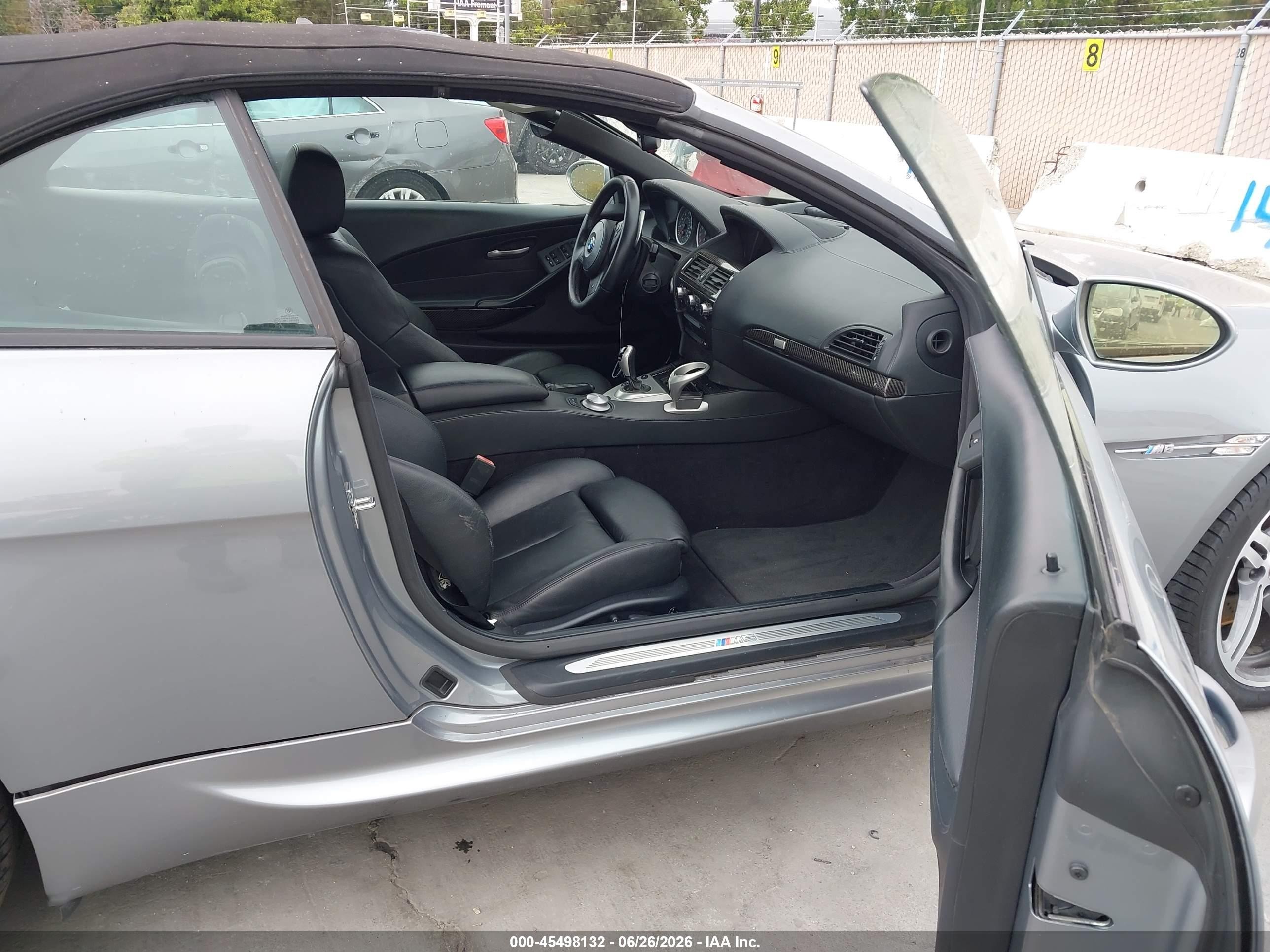 2007 Bmw M6   Silver vin: WBSEK93537CS32783